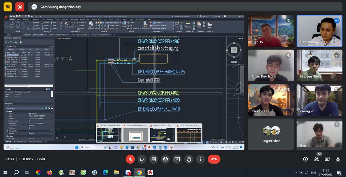 Khóa học phối hợp hệ thống MEP