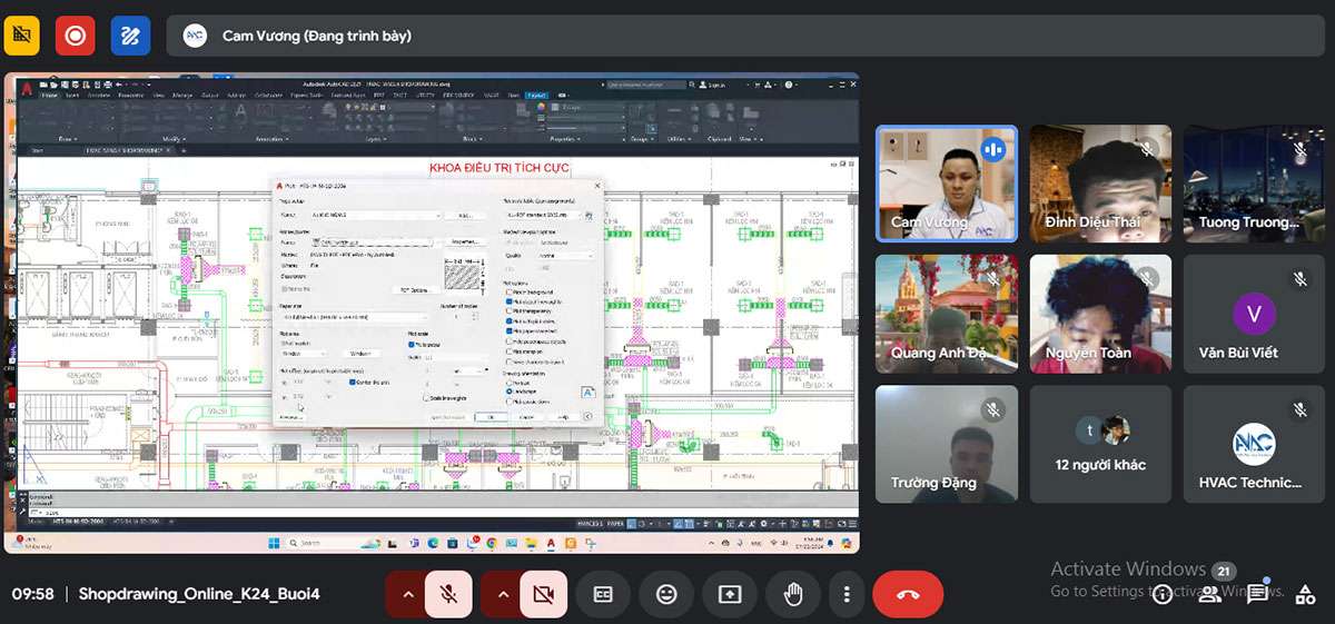 Khóa học shopdrawing hệ thống HVAC