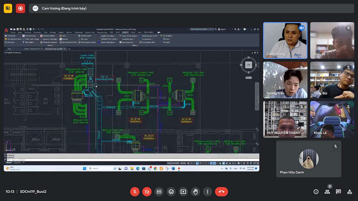 Khóa học triển khai bản vẽ thi công hệ thống cơ điện