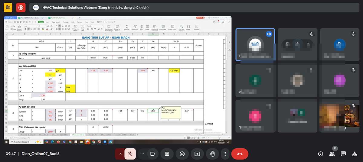 hướng dẫn tính toán thiết kế hệ thống điện cho tòa nhà