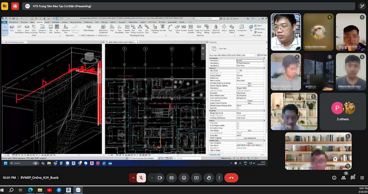 Khóa học Revit MEP hệ thống PCCC