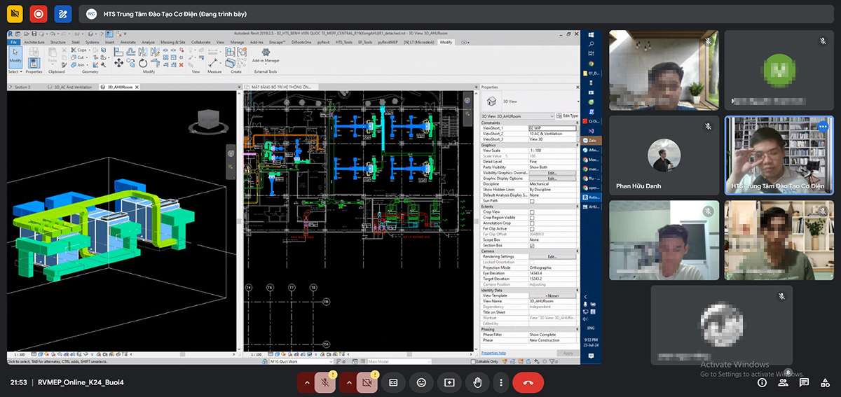 Khóa học Revit hệ thống HVAC