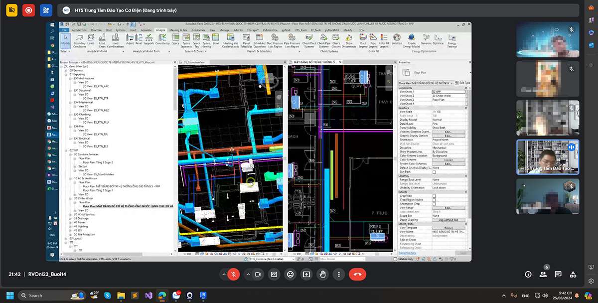 Revit MEP hệ thống chiller