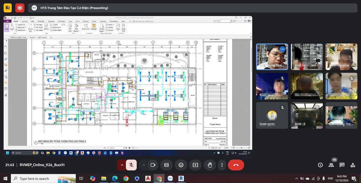 Trình bày bản vẽ Revit MEP