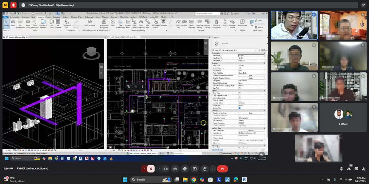 Học Revit cơ điện